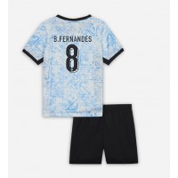 Camisa de Futebol Portugal Bruno Fernandes #8 Equipamento Secundário Infantil Europeu 2024 Manga Curta (+ Calças curtas)